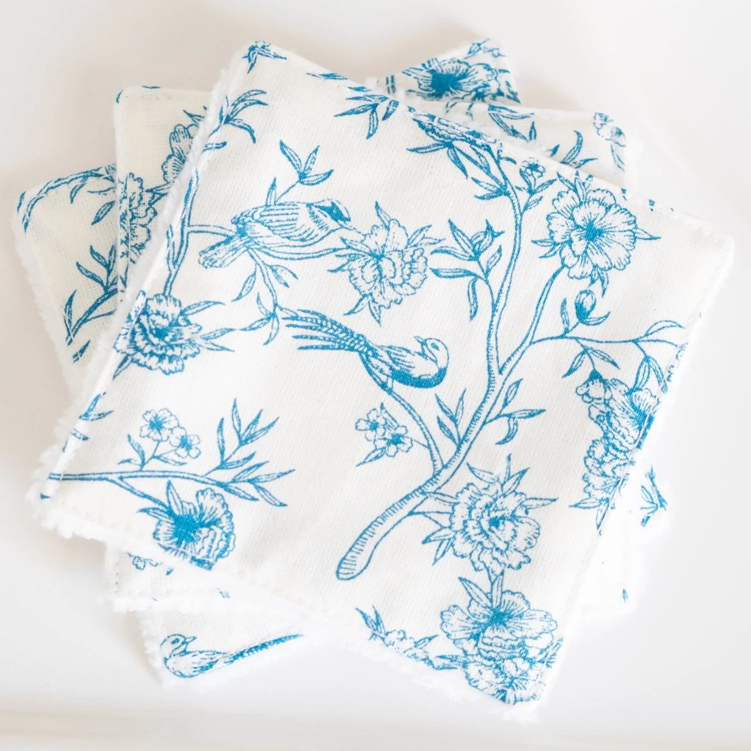 Coton lavable Bio et panier Blue Bird