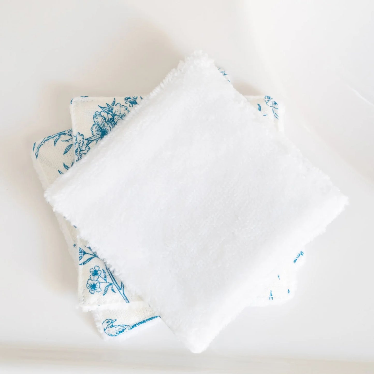 Coton lavable Bio et panier Blue Bird