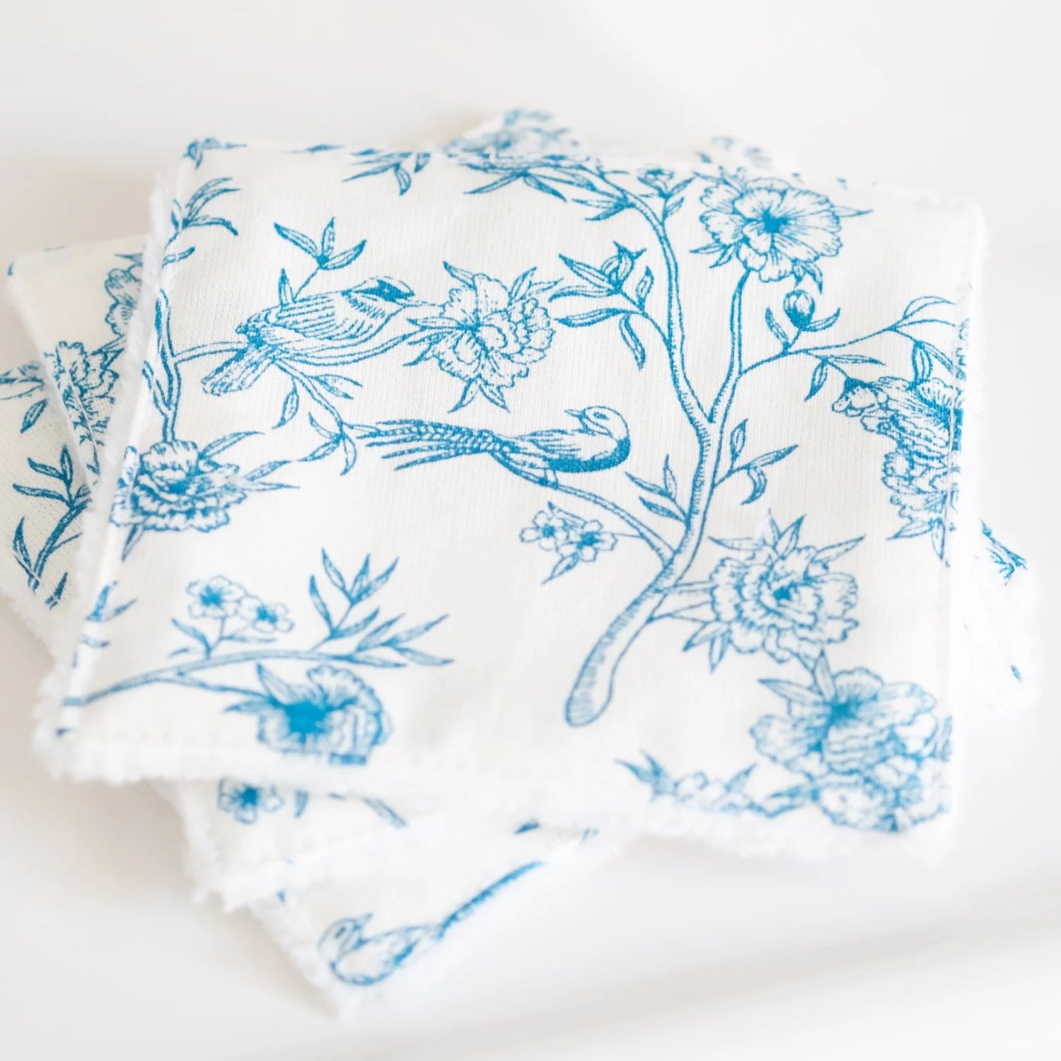 Coton lavable Bio et panier Blue Bird