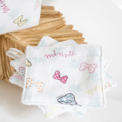 Coton lavable Bio et panier Minnie Papillons