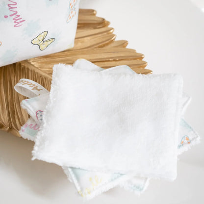 Coton lavable Bio et panier Minnie Papillons