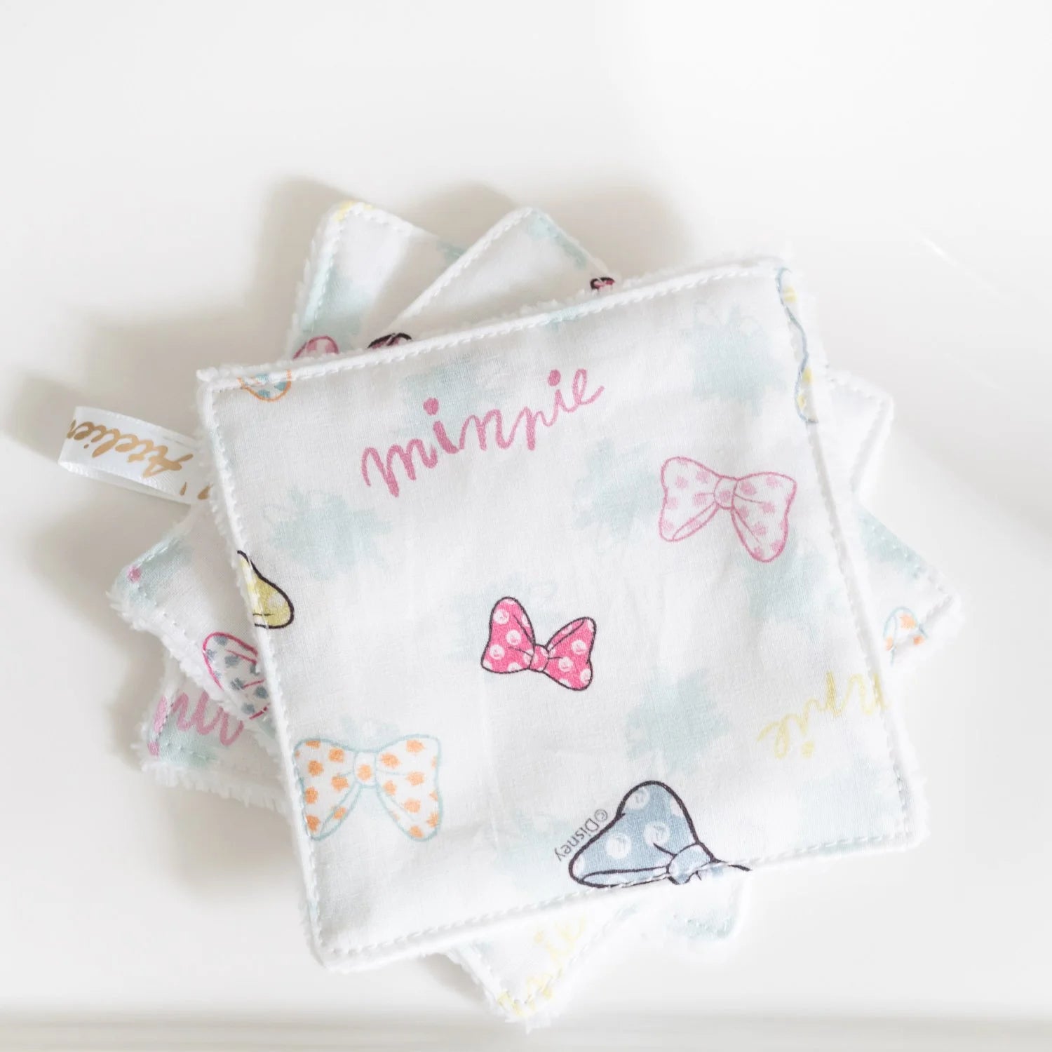 Coton lavable Bio et panier Minnie Papillons