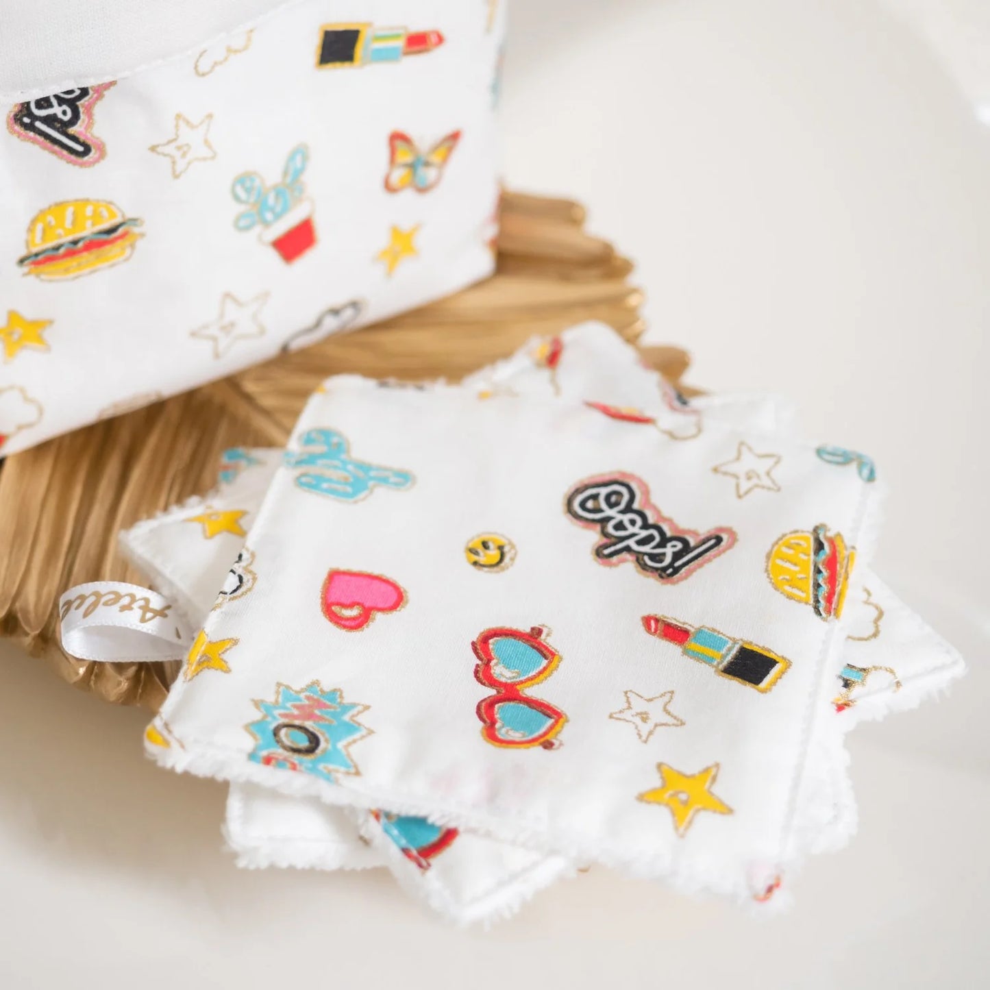 Coton lavable Bio et panier Pins