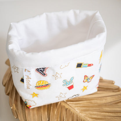 Coton lavable Bio et panier Pins