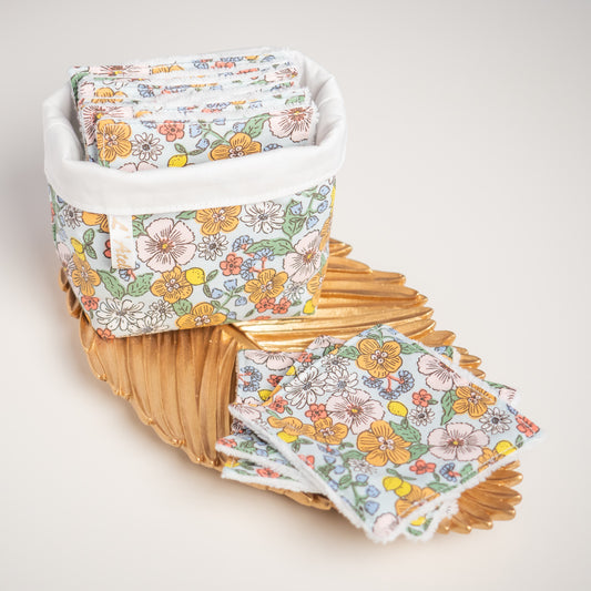 Coton lavable Bio et panier Azelie - L'Atelier de July