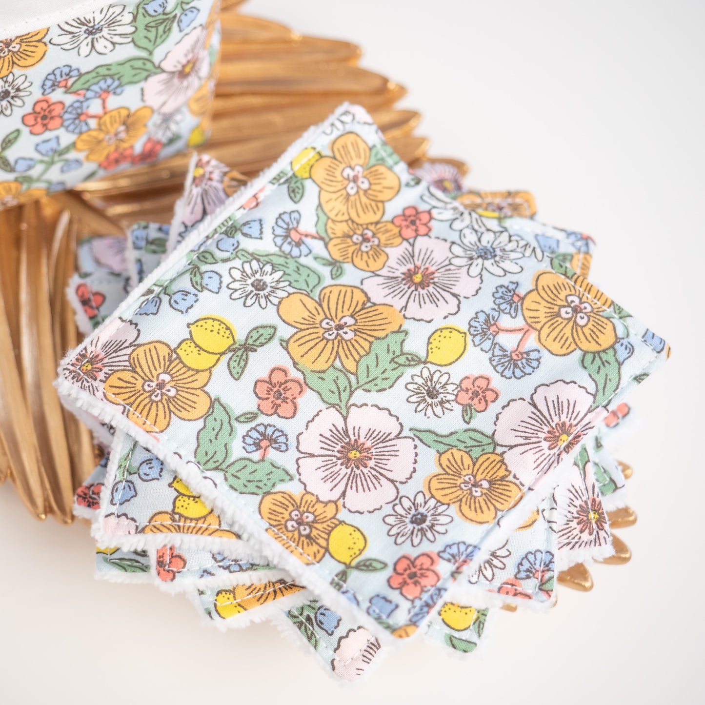 Coton lavable Bio et panier Azelie - L'Atelier de July