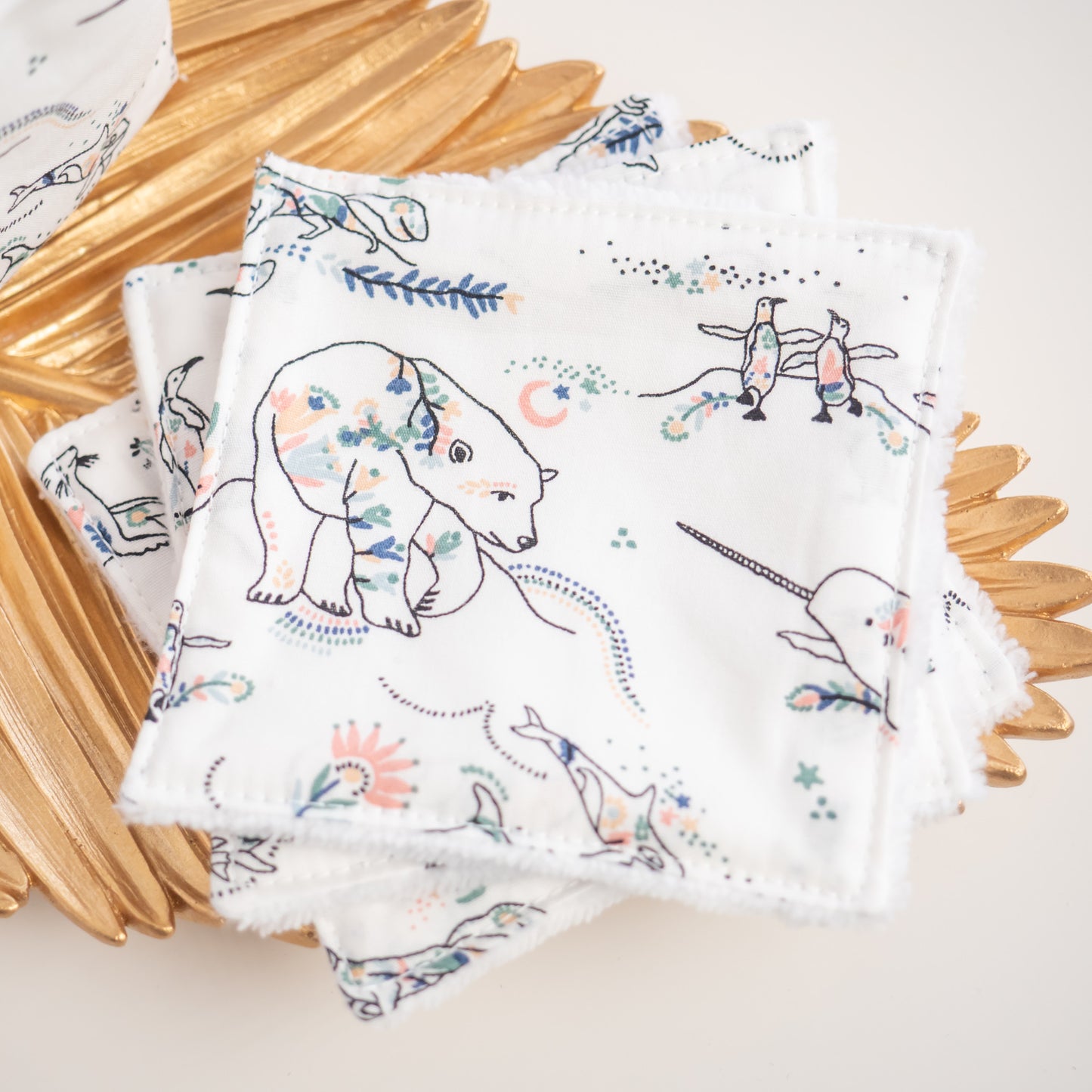 Coton lavable Bio et panier Boreal - L'Atelier de July