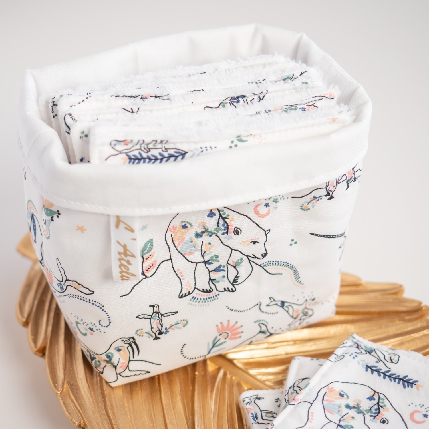 Coton lavable Bio et panier Boreal - L'Atelier de July