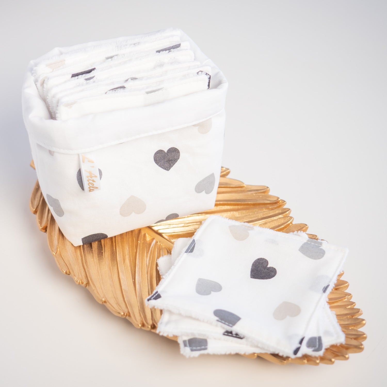 Coton lavable Bio et panier Corazon - L'Atelier de July