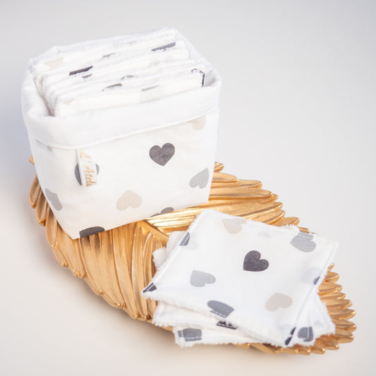 Coton lavable Bio et panier Corazon - L'Atelier de July