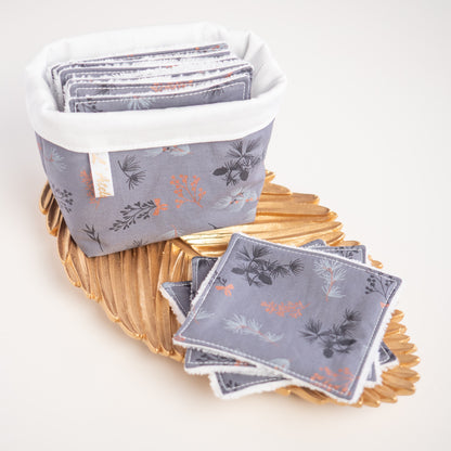Coton lavable Bio et panier Herborium - L'Atelier de July
