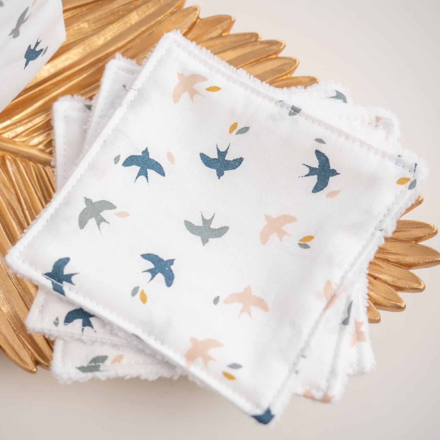 Coton lavable Bio et panier Hirondine - L'Atelier de July