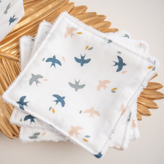 Coton lavable Bio et panier Hirondine - L'Atelier de July