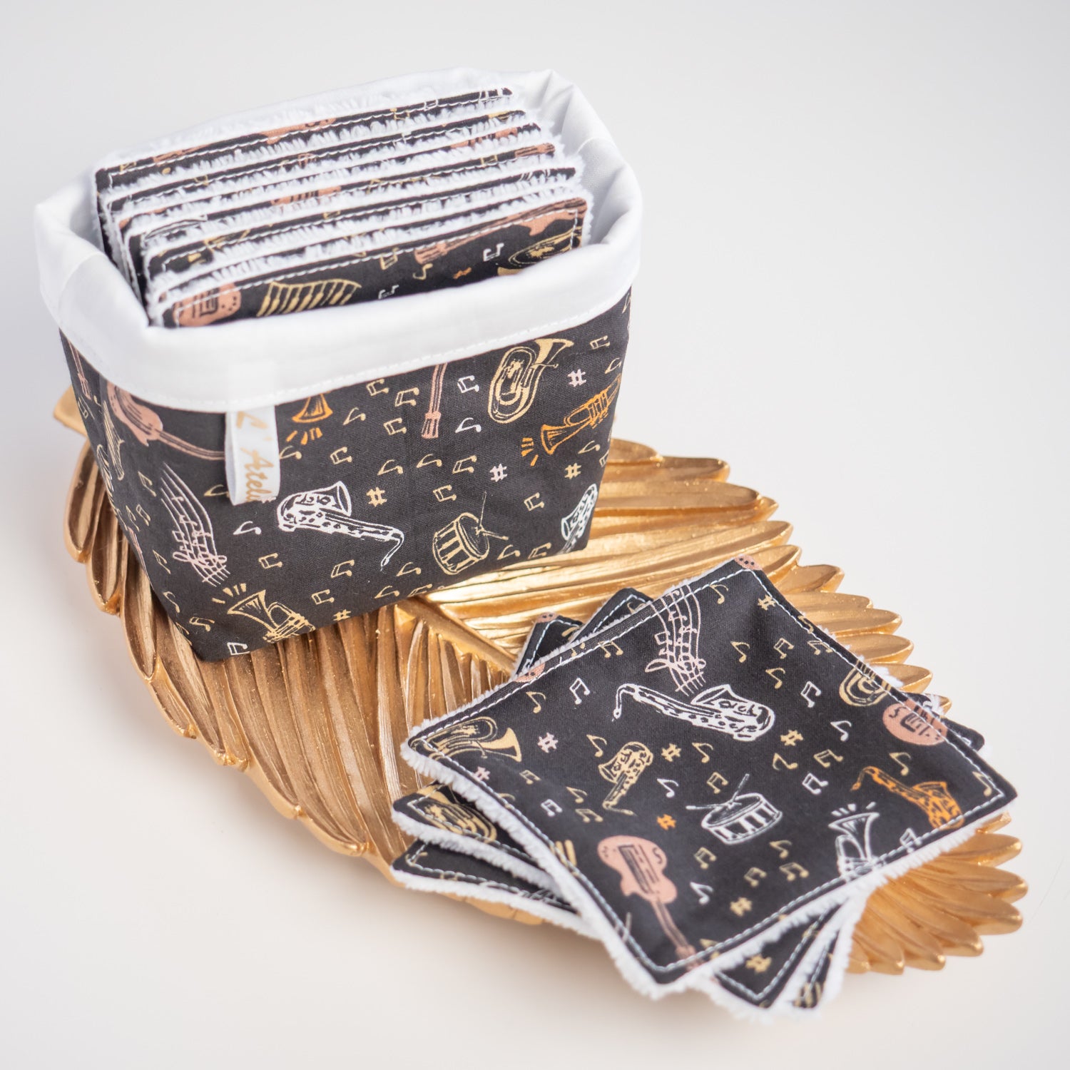 Coton lavable Bio et panier Jazzy - L'Atelier de July