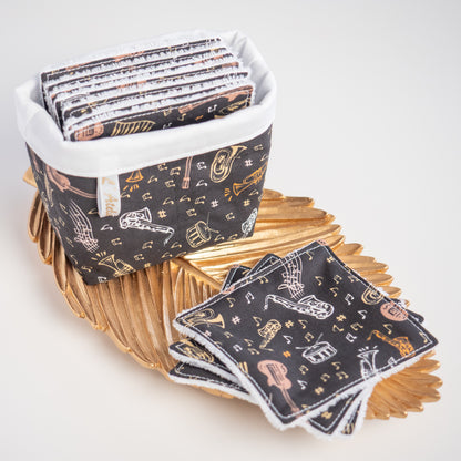 Coton lavable Bio et panier Jazzy - L'Atelier de July