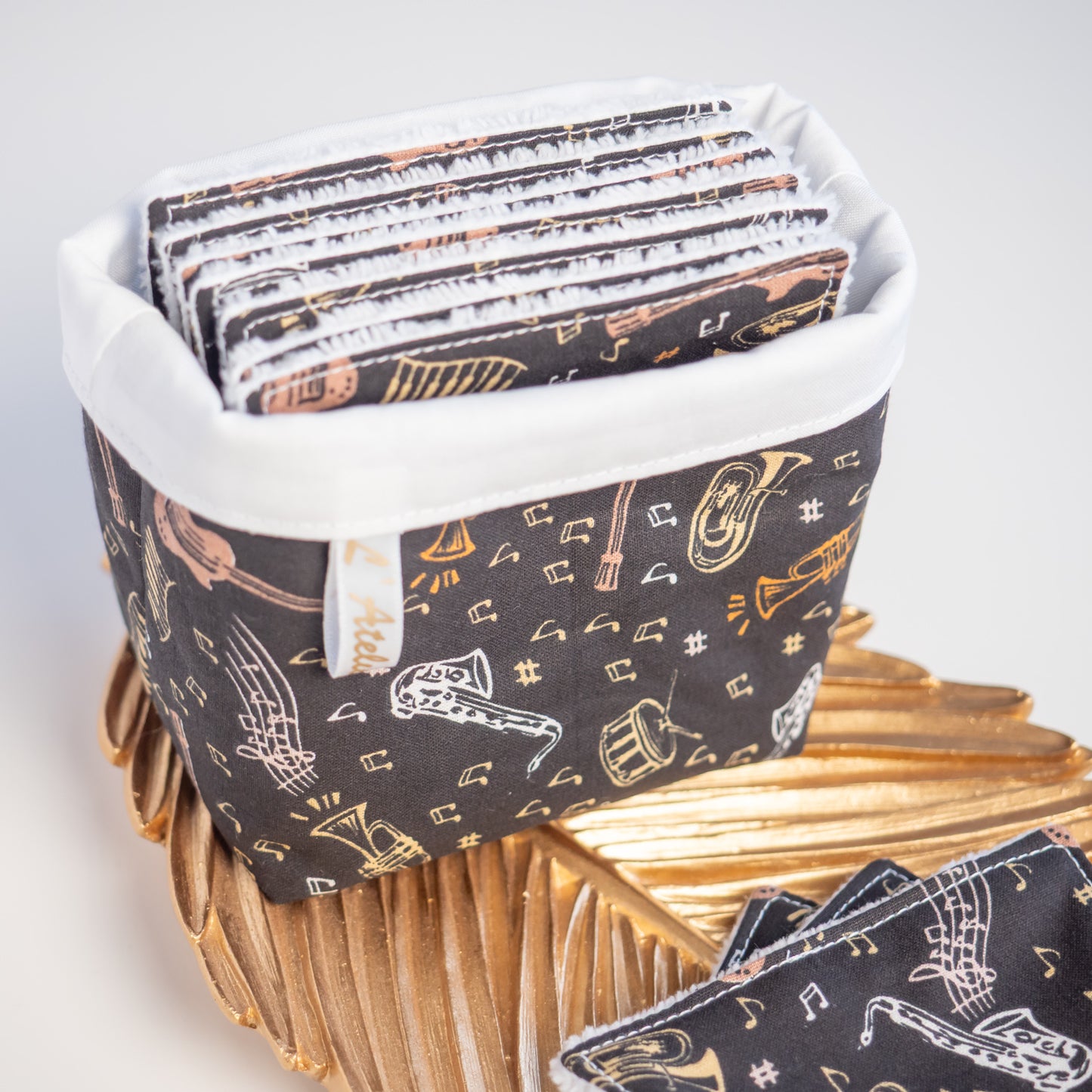 Coton lavable Bio et panier Jazzy - L'Atelier de July