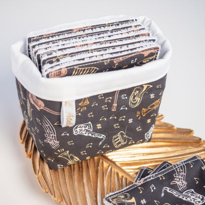 Coton lavable Bio et panier Jazzy - L'Atelier de July