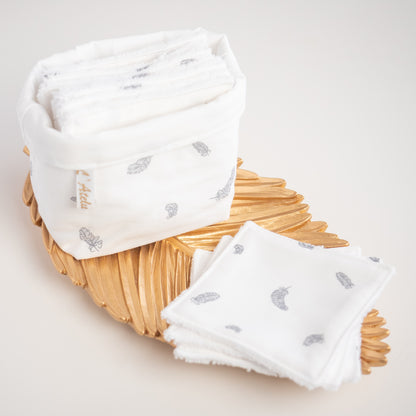 Coton lavable Bio et panier Lonie - L'Atelier de July