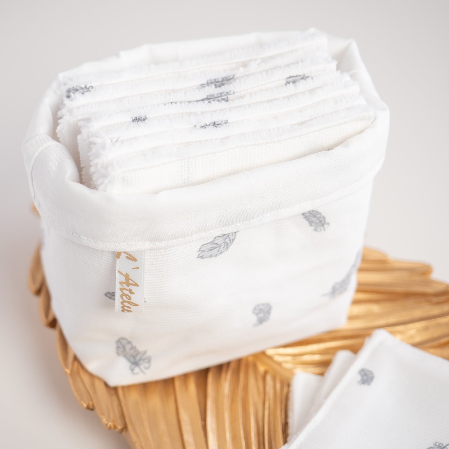 Coton lavable Bio et panier Lonie - L'Atelier de July