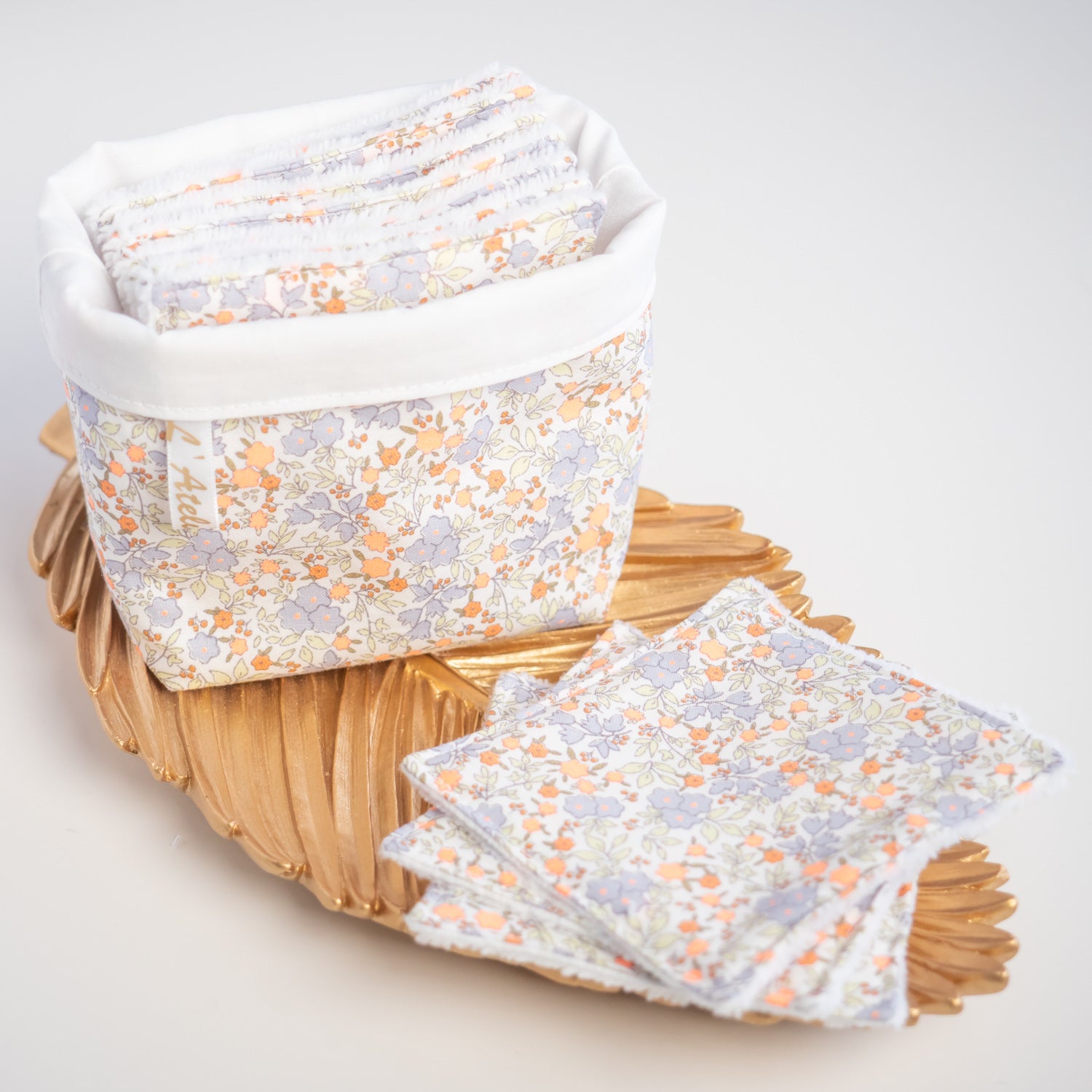 Coton lavable Bio et panier Orelie - L'Atelier de July
