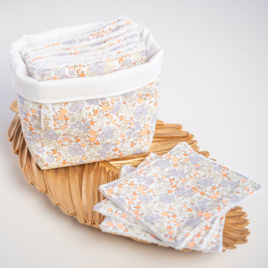 Coton lavable Bio et panier Orelie - L'Atelier de July
