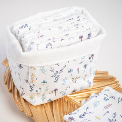 Coton lavable Bio et panier Primea - L'Atelier de July