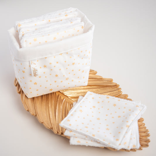 Coton lavable Bio et panier Stella - L'Atelier de July