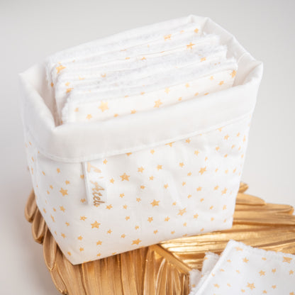 Coton lavable Bio et panier Stella - L'Atelier de July