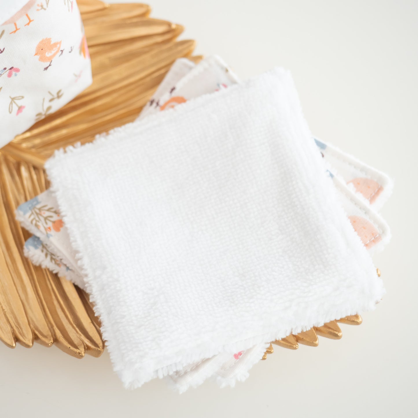 Coton lavable réutilisable en tissu et panier Cocotte - L'Atelier de July