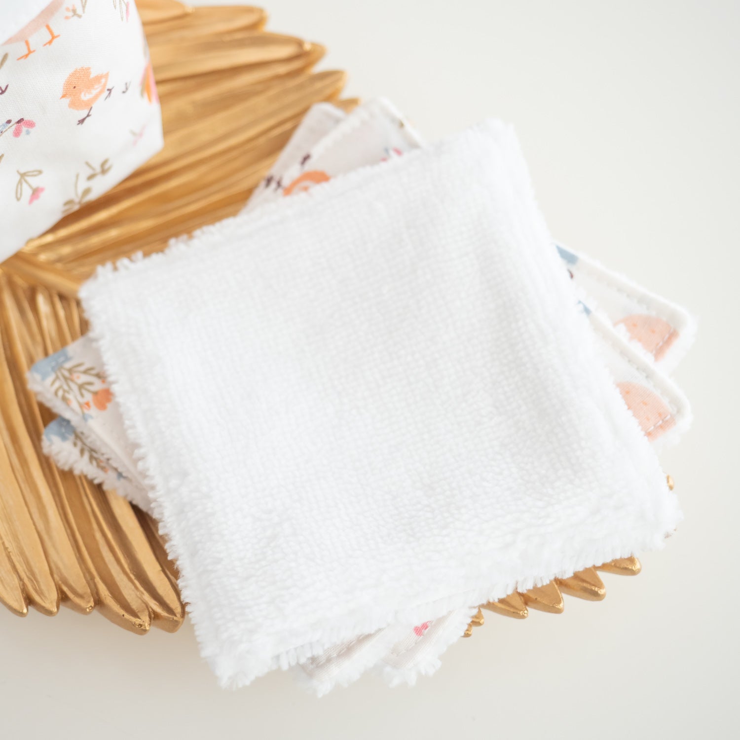 Coton lavable réutilisable en tissu et panier Cocotte - L'Atelier de July