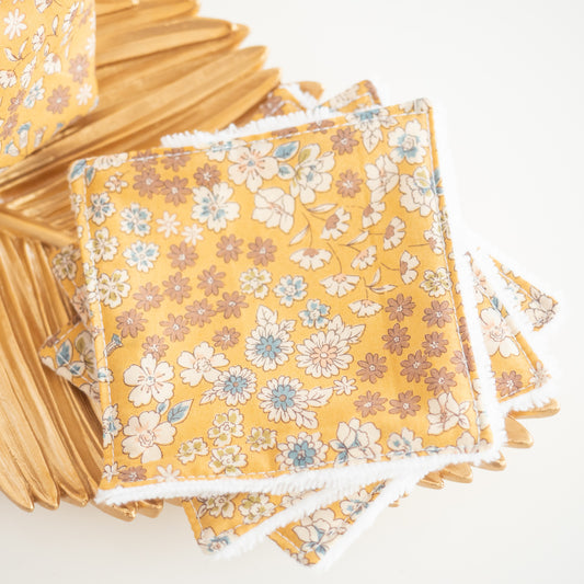 Coton lavable réutilisable en tissu et panier Jelly - L'Atelier de July