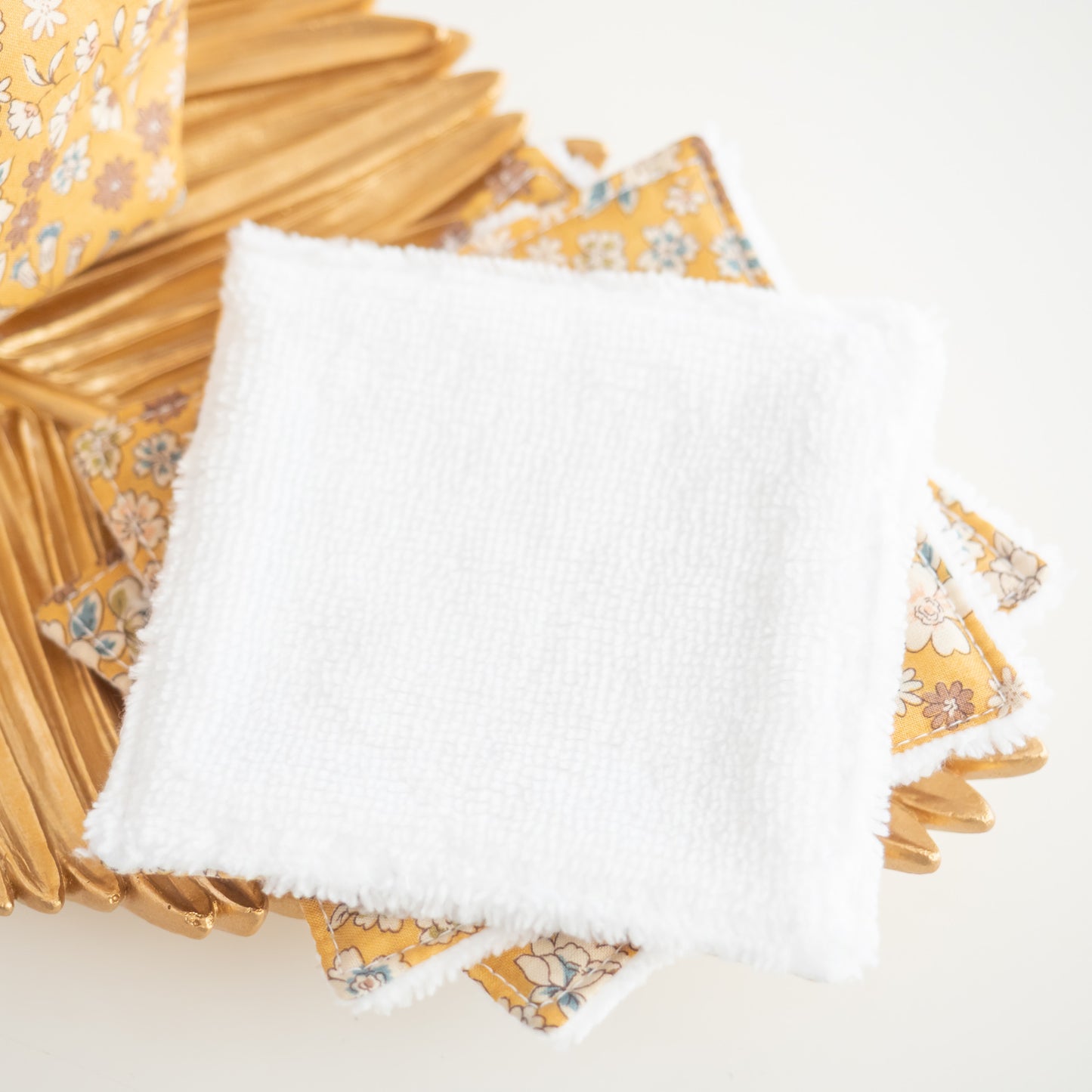 Coton lavable réutilisable en tissu et panier Jelly - L'Atelier de July