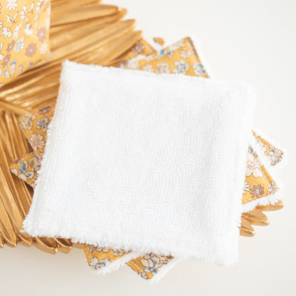 Coton lavable réutilisable en tissu et panier Jelly - L'Atelier de July