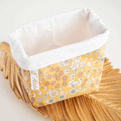 Coton lavable réutilisable en tissu et panier Jelly - L'Atelier de July