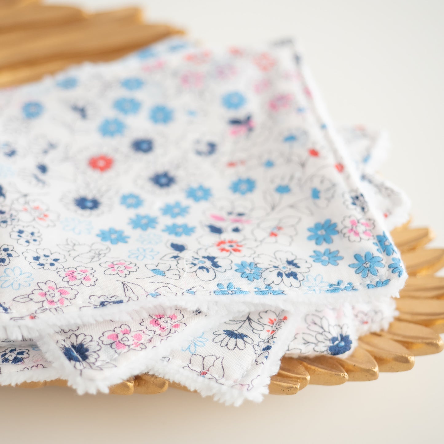 Coton lavable réutilisable en tissu et panier Naty - L'Atelier de July