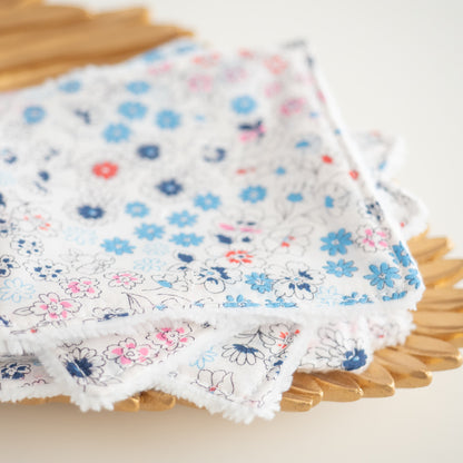 Coton lavable réutilisable en tissu et panier Naty - L'Atelier de July