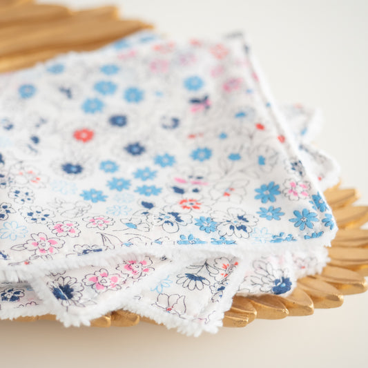 Coton lavable réutilisable en tissu et panier Naty - L'Atelier de July