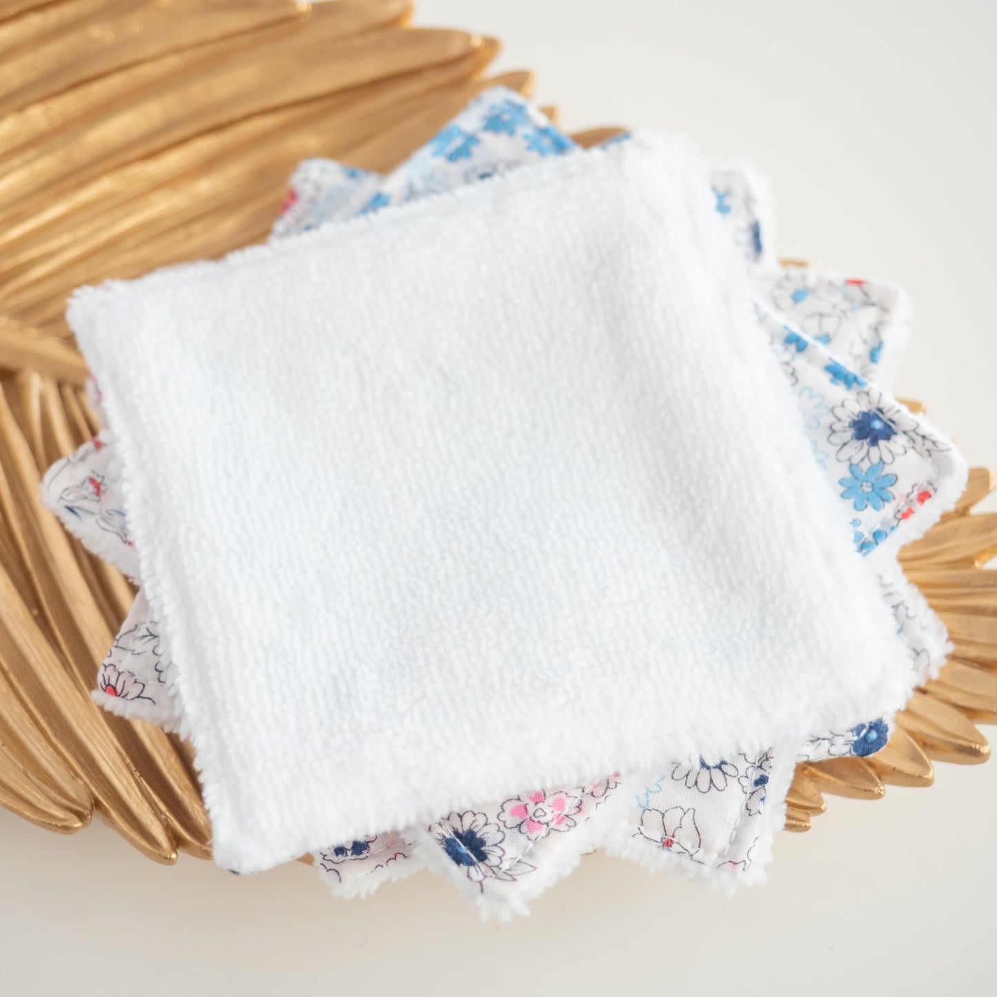 Coton lavable réutilisable en tissu et panier Naty - L'Atelier de July