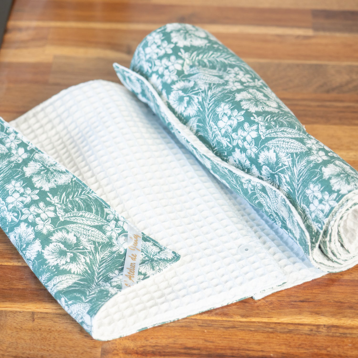 Essuie-tout lavable réutilisable en tissu et nid d’abeille Verone - L'Atelier de July