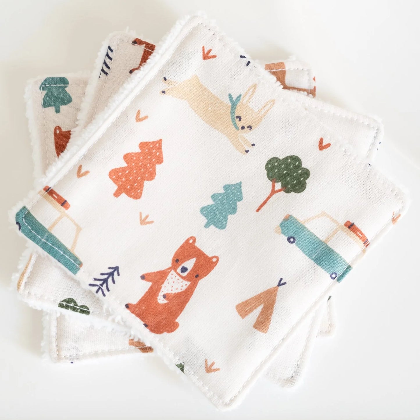 Coton lavable Bio et panier Forêt