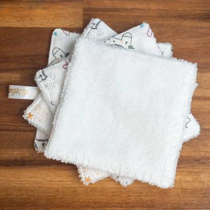 Coton lavable Bio et panier Licornes phosphorescentes - L'Atelier de July