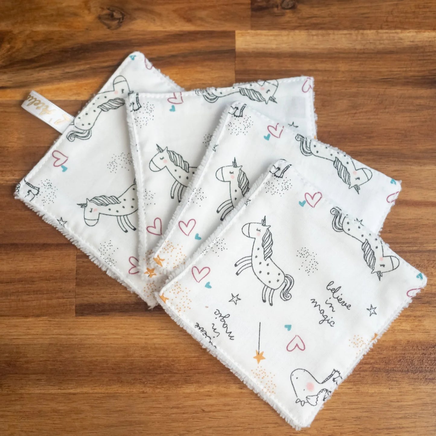 Lot naissance bébé BIO Licornes Phosphorescentes - L'Atelier de July