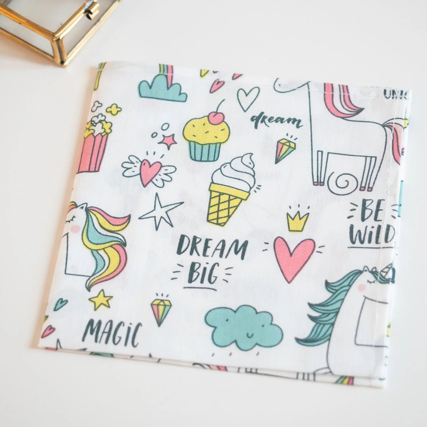Mouchoir enfant en tissu Licorne - L'Atelier de July