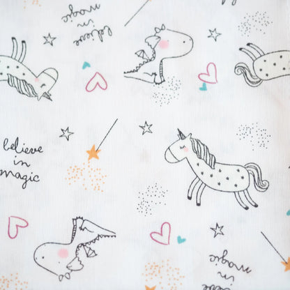 Grand Mouchoir enfant BIO Licornes Phosphorescentes - L'Atelier de July