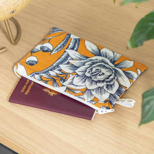 Pochette à main plate en tissu Bio « Belina »