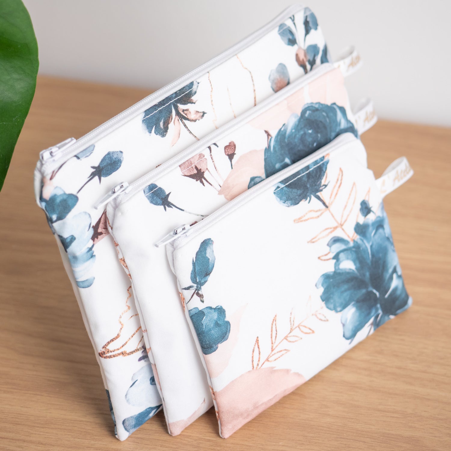 Pochette plate en tissu Bio Aquarelle - L'Atelier de July