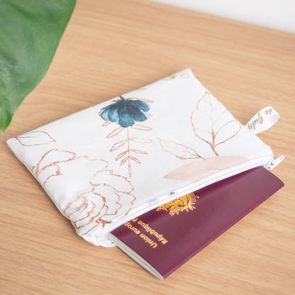 Pochette plate en tissu Bio Aquarelle - L'Atelier de July