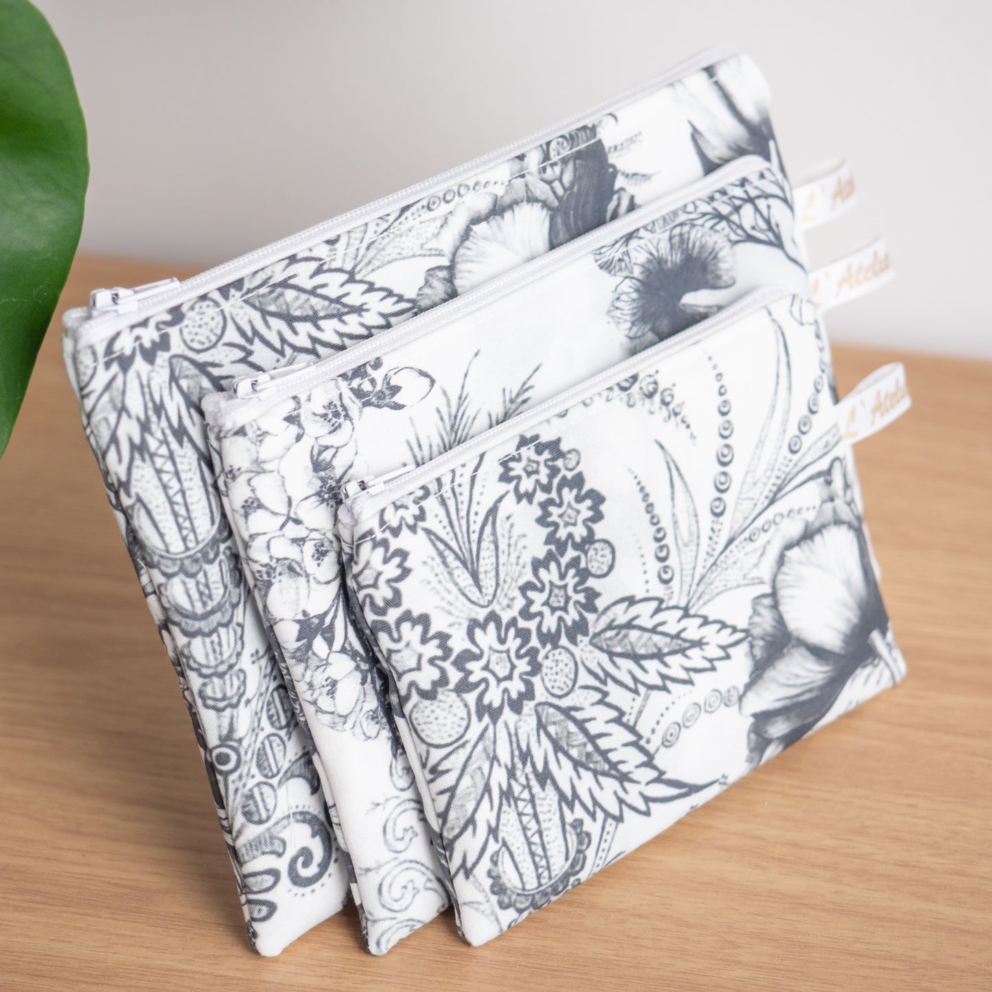 Pochette plate en tissu Bio Balea - L’Atelier de July