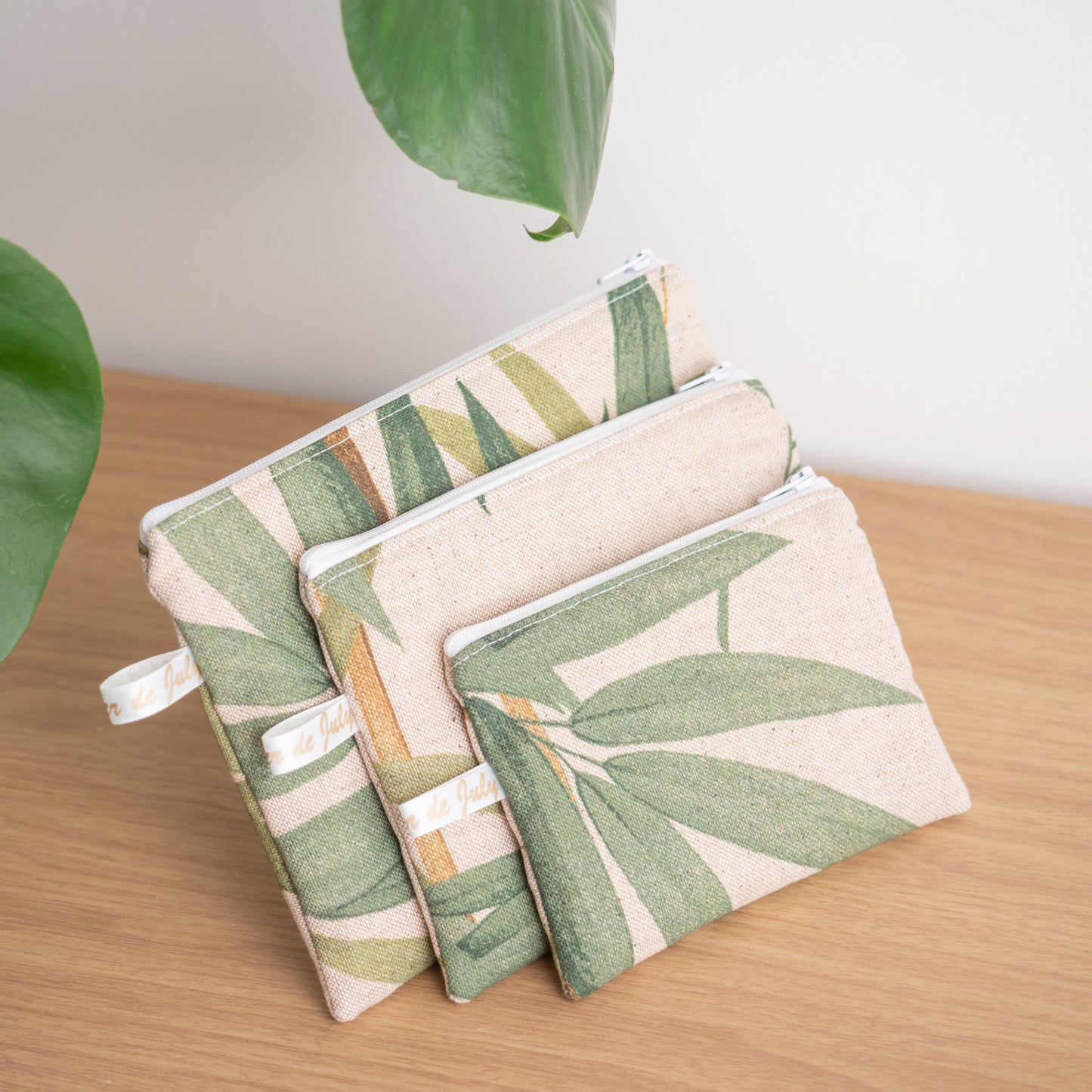 Pochette plate en tissu Bio Bambou - L’Atelier de July