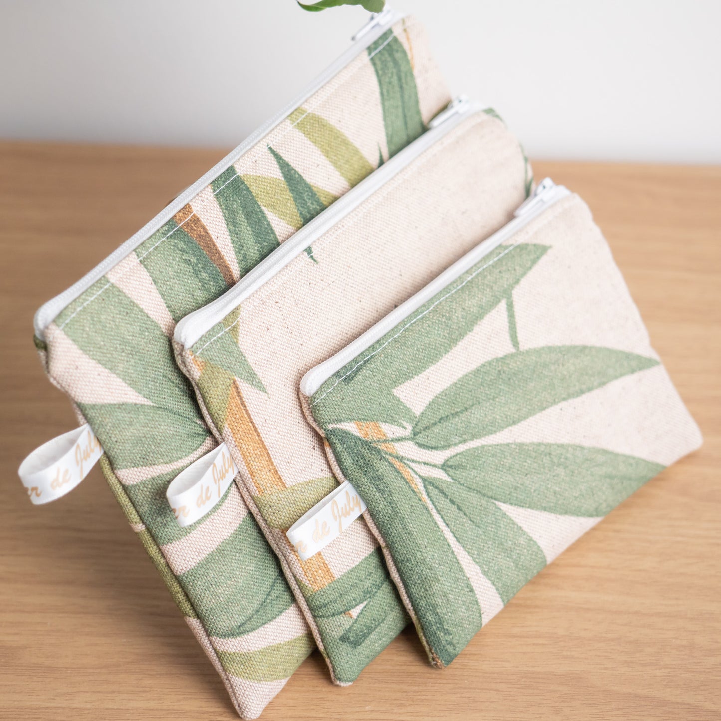 Pochette plate en tissu Bio Bambou - L’Atelier de July